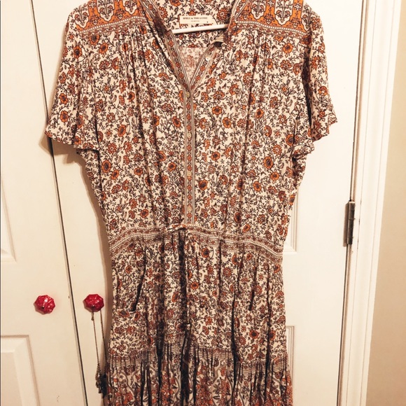 spell jasmine flutter sleeve maxi